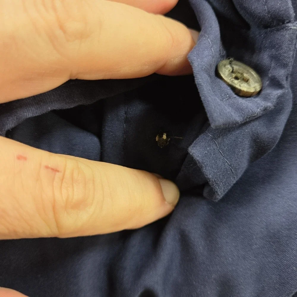 Vintage Polo Ralph Lauren Bi-Swing Windbreaker Jacket Navy Blue Men's XL 90s